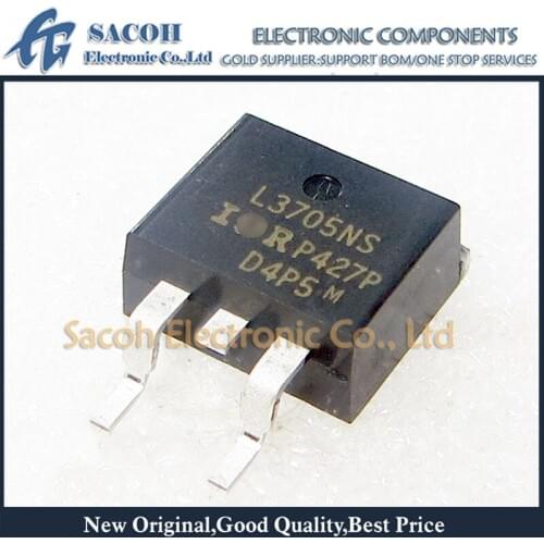 Free Shipping 10Pcs IRL3705NSPBF IRL3705NS L3705NS IRL3705ZS IRL3705S TO-263 75A 55V Power MOSFET