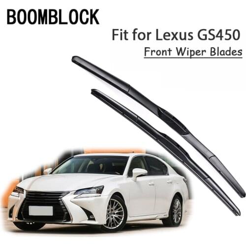 BOOMBLOCK 2PCS High Quality Front Windshield Wiper Blades For Lexus GS450 2016 2015-1997 Accessories