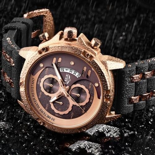 2020 Men Watches LIGE Top Brand Luxury Luminous Display Waterproof Watches Sport Chronograph Quartz WristWatch Relogio Masculino
