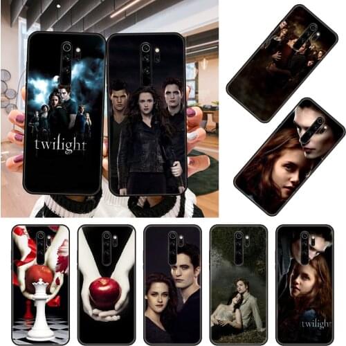Phone Case For Xiaomi Redmi Note 8 8T 7 7A 9 9A 9S 8A 4 5 6 Pro Black Cover Coque Trend Funda Fashion Back 3D Film Twilight