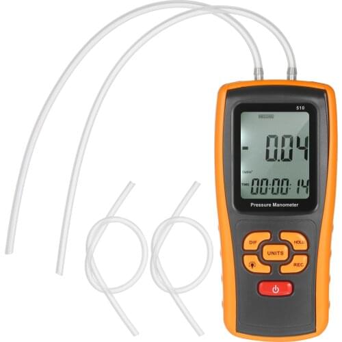 Digital Manometer ±10 kPa Air Pressure Meter Differential Pressure Gauge Micromanometer for Gas Valves Pressure Switches Vacuum