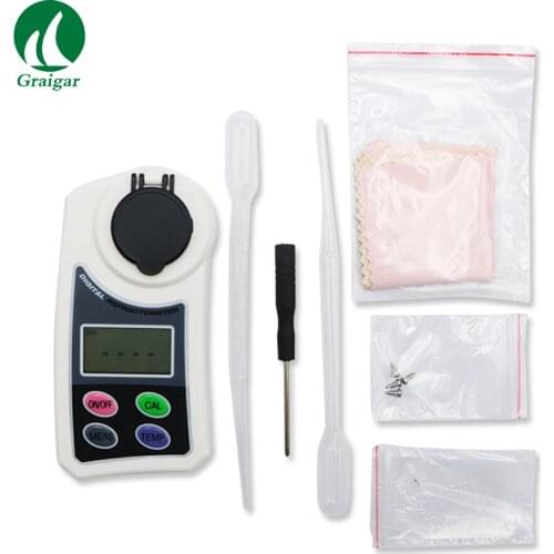 AMSZ Digital Refractometer High-Precision Sugar Content Tester 0.2Brix Accuracy
