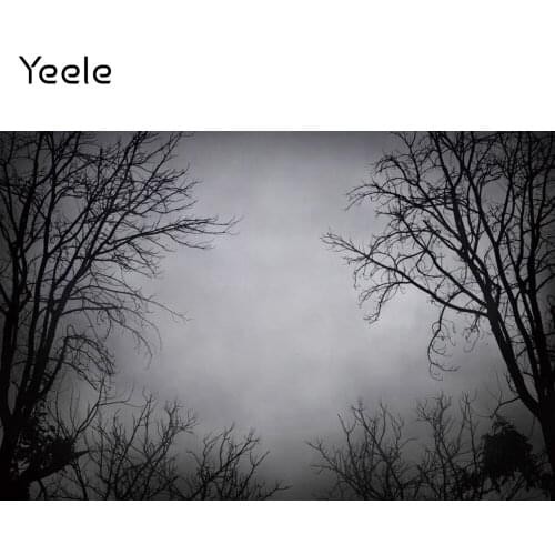 Yeele Halloween Photocall Backdrop Gungle Forest Trees Portrait Mist Photography Background Photo Studio Photographic Photozone