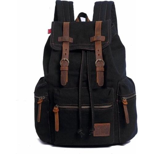 Canvas Bags Vintage Mens Bags Double Shoulder Backpack Computer Bags Student Bags Large Capacity Travel Laptop Backpack bag