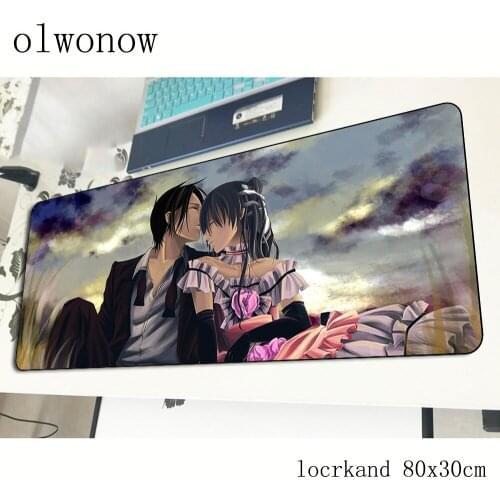 Black Butler mousepad gamer High quality 800x300x3mm gaming mouse pad big notebook pc accessories laptop padmouse ergonomic mat
