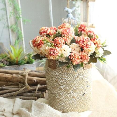 Ball Chrysanthemum Small Flower Factory Home Decoration Wedding Handhold Flower Wall Plant Wall Fake Flower
