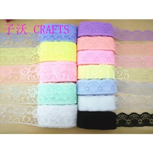 2017 new / beautiful lace embroidery / 10yards long / 40mm and 54mm wide, sewing clothing accessories