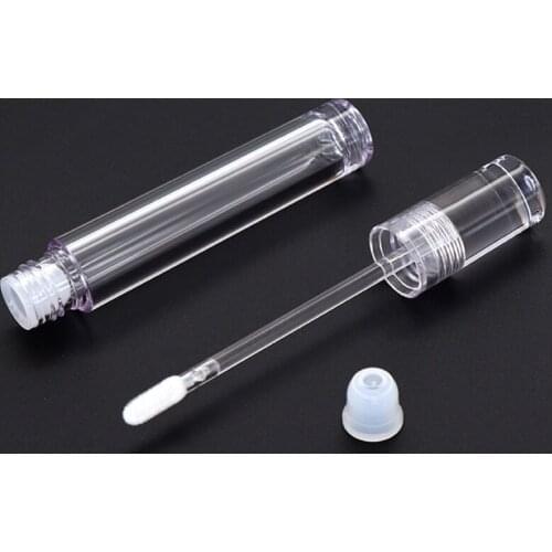 Q1QD 10pcs 5.5ml Empty Lip Gloss Tube Clear Lip Balm Bottle Refillable Eyelash Growth Liquid Cosmetic Organizer Lipstick