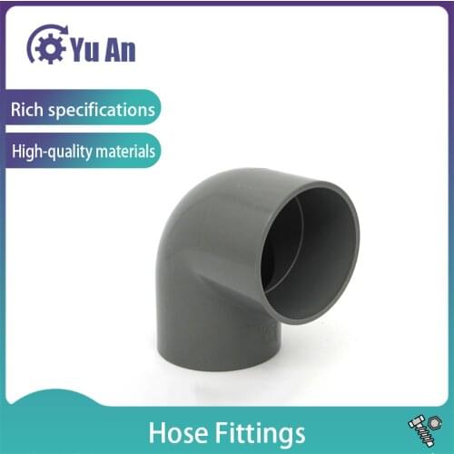 PVC Hose Nippler PVCWater Supply Pipe Fittings Elbow Connectors Plastic Joint Irrigation Water Parts 1 Pcs