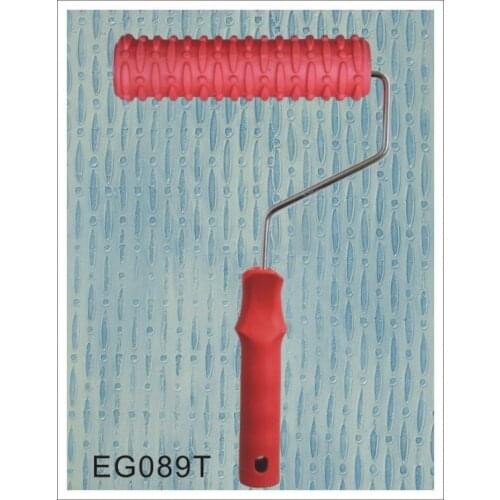 7" Rubber Roller Embossed Texture Pattern Paint Roller Home Decoration Paint Brush Background Wall Tool 7 Inch