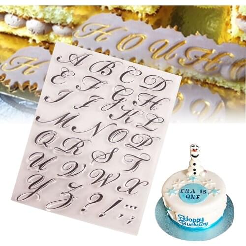 Letter Alphabet Cookie Cutter Fondant Embosser Stamp Frosting Biscuit Mould 2