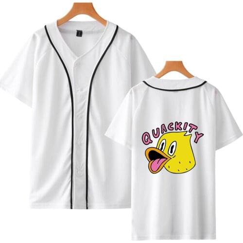 WAWNI Quackity Thin Baseball Uniform SingleBreasted Hip Hop Cotton And Polyester Fashion Printed Casual Baseball Uniform Hot