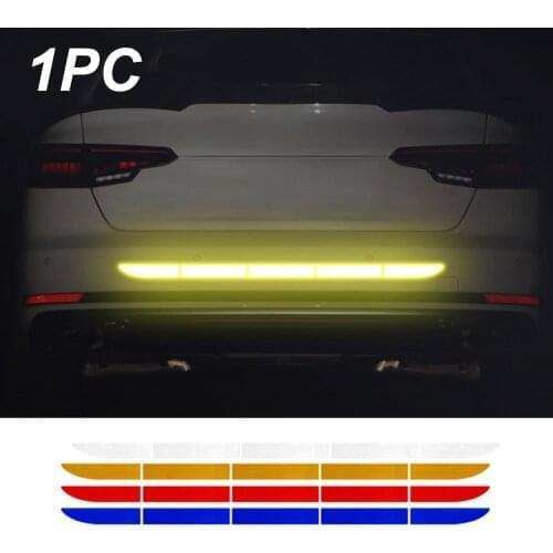Nano Workmanship Car Accessories 35" Exterior Reflective Strip Warning Safety Reflector Sticker Car Decor No Trace Stickers
