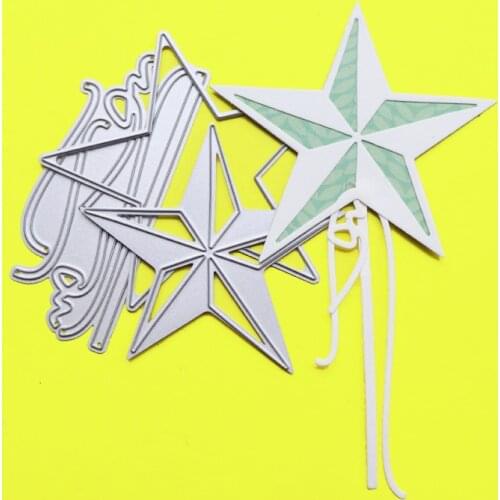 Cutting Dies Party Star & Streamers Scrapbook Cardmaking DIY Paper Craft Metal Stencil
