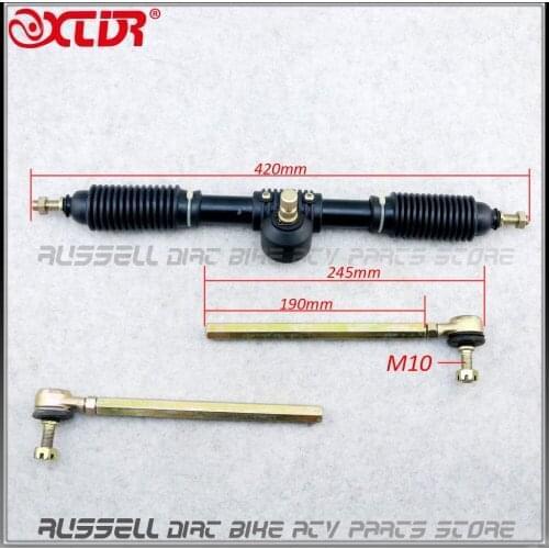 420mm Steering Gear Shaft and Turn to rod For DIY China Go Kart Buggy Karting ATV UTV Bike Parts