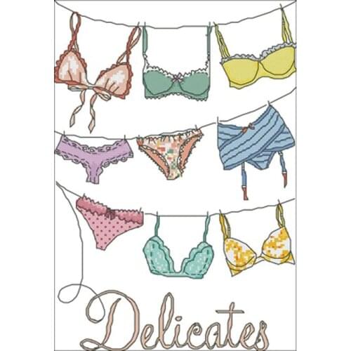 Clothes patterns Counted Cross Stitch 11CT 14CT 18CT DIY Chinese Cross Stitch Kits Embroidery Needlework Sets