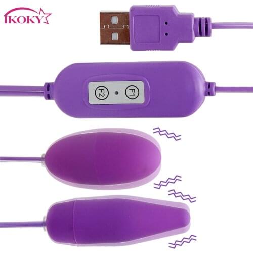 Adult Product 12 Frequency USB Vibrators Sex toys for women female Dildo realistic 2 Shapes Vibrating Eggs Multispeed