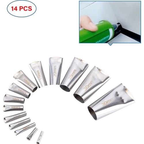 14pcs Stainless Steel Caulk Nozzle Applicator Caulking Finisher Glue Silicone Sealant Finishing Tool Kitchen Bathroom Sink Joint