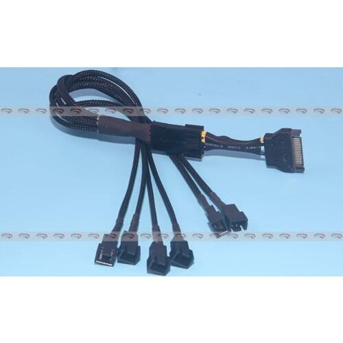 15Pin SATA to 4p / 6p * 3Pin Fan Power Adapter Cable Y Splitter Extension Wire 15P TO 4P 15PIN TO 6 PIN connector CABLE