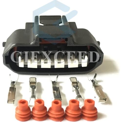 2 Sets 5 Pin Engine Plug Female Wire Harness Socket Ignition Air Flow Meter Connector 90980-11317 For Toyota Jaguar