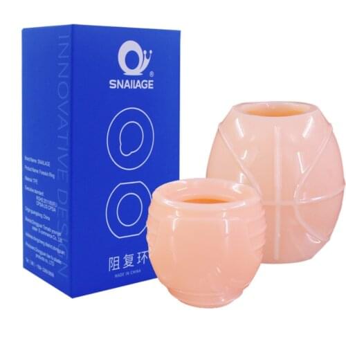 2Pcs SNAILAGE Foreskin Repair Lock Ring Sleeve Foreskin Correction Foreskin Complex Penis Glans Breathable Phimosis Correction