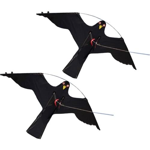 2x #2 Hawk Bird Scarer Kite Pest Deterrent Garden Pond Bird Cat Scarer Decoy Outdoor Kids Toys