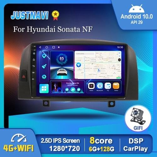 Android 10.0 Car Radio Multimedia Player For Hyundai Sonata NF 2004-2008 Navigation DSP Stereo Auto Carplay Bluetooth WIFI Rear