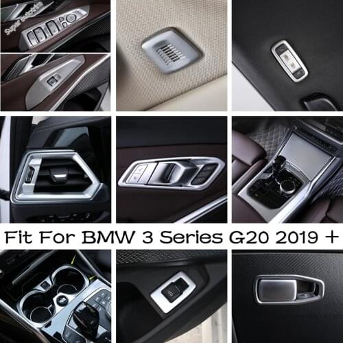 ABS Accessories For BMW 3 Series G20 2019 - 2021 Glass / AC / Headlamp / Cup / Roof Mic Microphone / Instrument Gauge Cover Trim