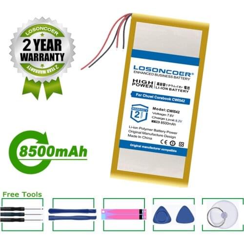 LOSONCOER Battery 8500mAh Battery for Chuwi Corebook CWI542 Tablet PC