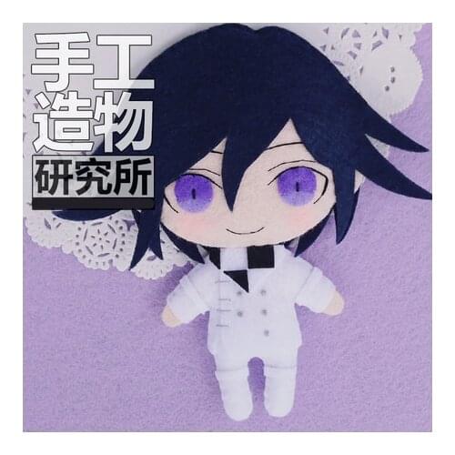 Anime Danganronpa V3 Ouma Kokichi Komaeda Nagito Cosplay DIY Handmade Material Package Mini Plush Doll Hanging Keychain Toy