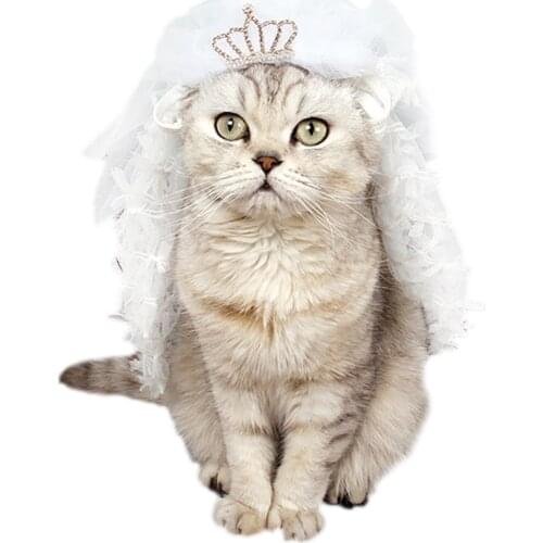 Dog Bandana Pet Princess Luxury Lace Dog Wedding Veil Bride Costume Bridal Boutique Puppy Cat Pets Grooming