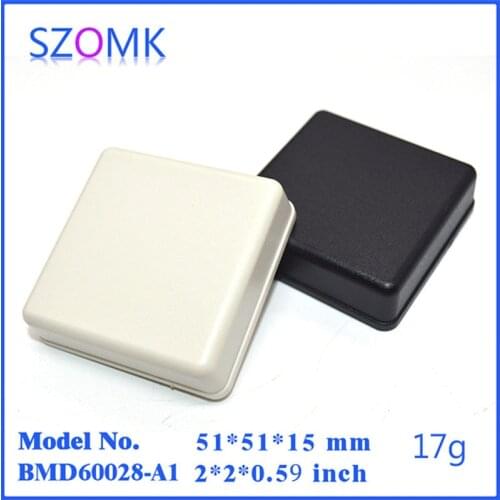 Diy distribution enclosure small plastic box (6 pcs) 51*51*15mm plastic enclosure for pcb shenzhen plastic electronics box