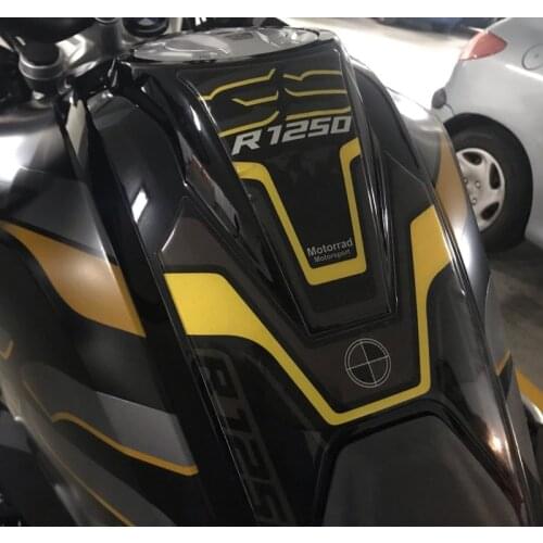 For BMW R1250GS 2018-2019 New Motorcycle Stickers Fuel Tank 3D Rubber Sticker Fishbone Protective Decals