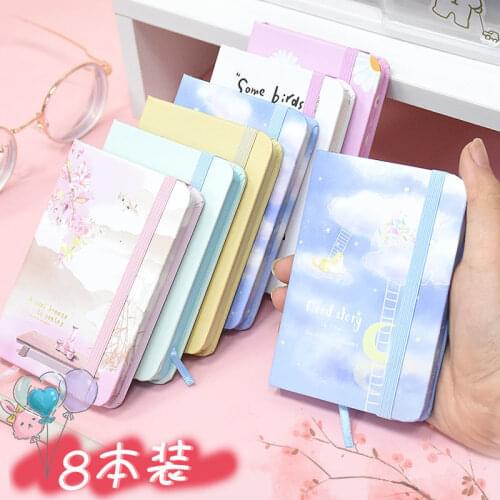 A7 Pocket Notebook Student Notepad Cute Girl Heart Portable Portable Small Notebook Super Cute