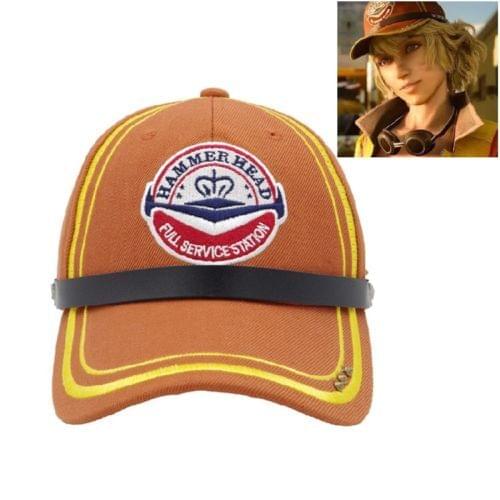 Final Fantasy XV FF15 Cindy Aurum Cap Anime Cosplay Baseball hat Costume Yellow Halloween Costume Accessories