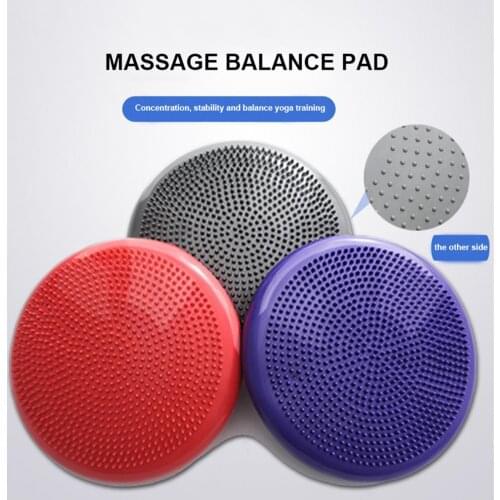 33x33cm Yoga Massage Ball Durable Universal Sports Gym Fitness Yoga Wobble Stability Balance Disc Massage Cushion Mat