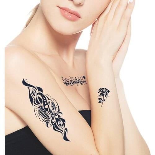 Stickers Tattoo English Letters Cute Tattoo Stickers semi-permanent tattoo sticker Waterproof DIY Tattoo For Women Men Girl Boy