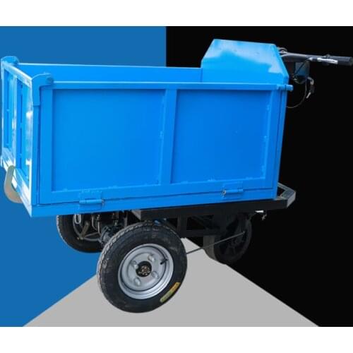 SYNBON New Motorized Wheelbarrow Battery Powered Garden Carts Hand Trolley Loading 500kg