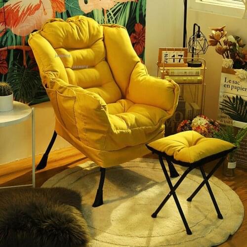 Living Room Balcony Lazy Single Sofa Student Dormitory Computer Chair Modern Minimalist Home Furniture Bedroom Backrest Recliner