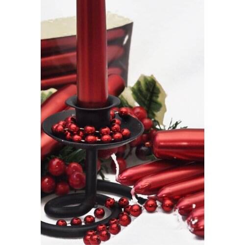 Candlestick Candle Metallic Red Red 23 cm 4 Pcs Candles Gift Products Romantic Night Christmas Candles Home Office Decoration