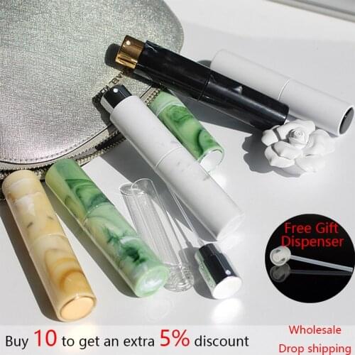 10ml Portable Refillable Perfume Spray Bottle Marbling Makeup Water Atomizer Bottle Empty Container Travel Bottle Cosmetic Tool