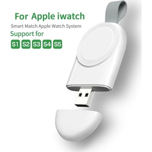Mini Portable USB Adapter for Apple iWatch 1 2 3 4 5 6 Dock Fast Charging Charger Smart Watch Wireless Charging Base