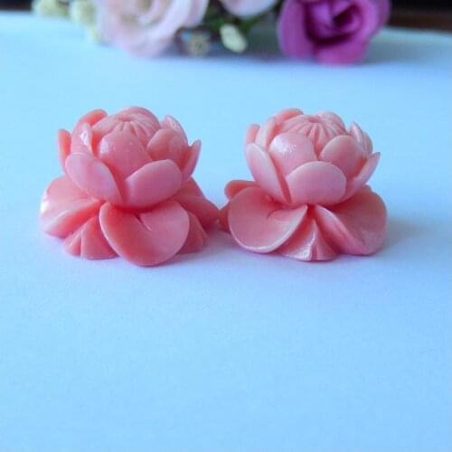 Pink Conch Shell, Selling Carved Flower Earrings Bead,Carving Supply, Charms Women Jewelry Gift Gem Customized ,19x12mm,5.5g