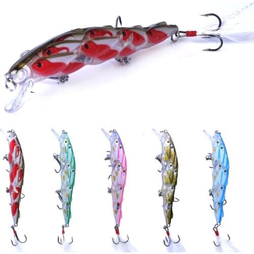 Fishing Lure Minnow Hard Baits 11.5cm 15.7g Fishing Group Lure Wobblers With Feather Hook