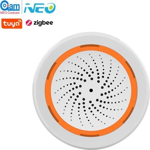Tuya Zigbee Smart Siren Alarm With temperature and Humidity Sensor Works With TUYA Smart Hub Google Assistant IFTTT