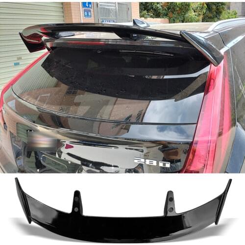 Trunk Spoiler for Cadillac XT4 2018 2019 2020 Type TE Carbon Surface Car Rear Trunk Wing ABS Material Refit Accessories Spoiler