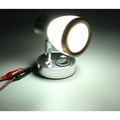 12V 3W LED Down Light Cabin Ceiling Lamp Car RV Caravan Trailer Boat Interior Light Book Reading Lamp White 200LM