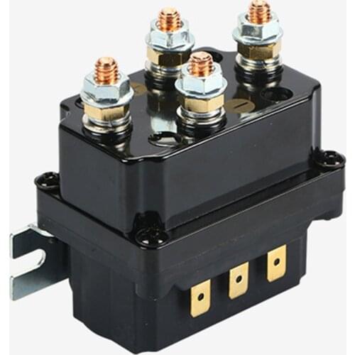 Universal 12V 250A Winch Solenoid Relay Contactor Thumb Truck for ATV UTV 4x4 Vehicles
