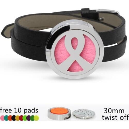 Tree of life & ribbon Twist screw Stainless Steel Aroma Locket Bracelet Wristband Diffuser locket Perfume bracelet 10pcs Pads