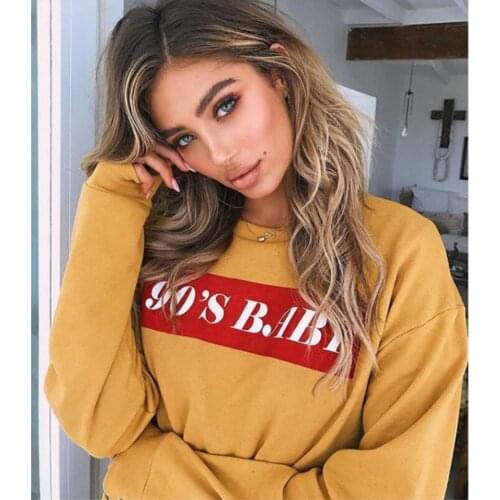 Hoodies Women Large Size Leisure Letter Printed Long Sleeve Womens Pullover Soft Cotton Korean Style Ladies Sweatshirts